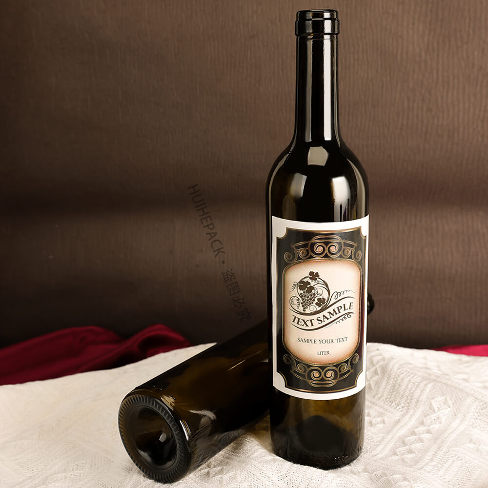 longneck wine bottle Weinflasche mit langem Hals