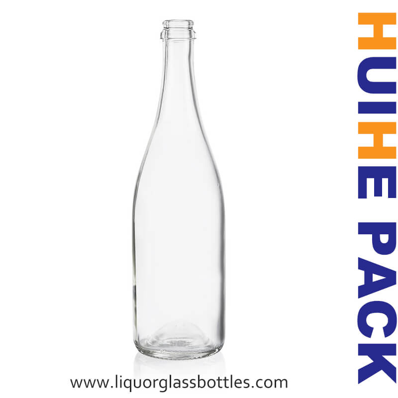 750ml Flint Glass Crown Finish Sparkling Bottle 750 ml Sektflasche aus Flintglas mit Kronen-Finish