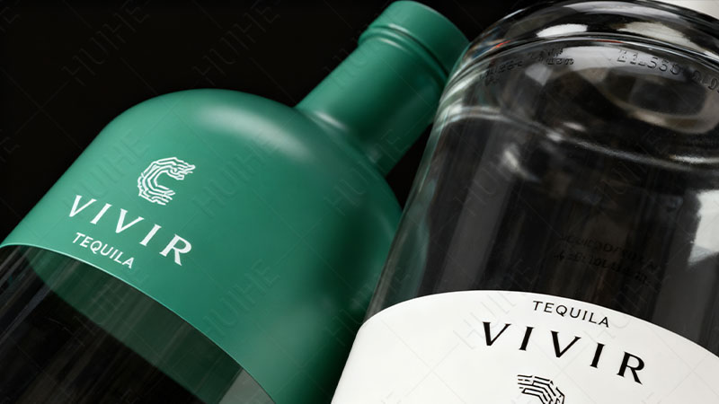 750ml Liquor Bottle Guide - 750ml liquor bottle with coating finish Leitfaden für 750-ml-Spirituosenflaschen – 750-ml-Spirituosenflasche mit Beschichtung