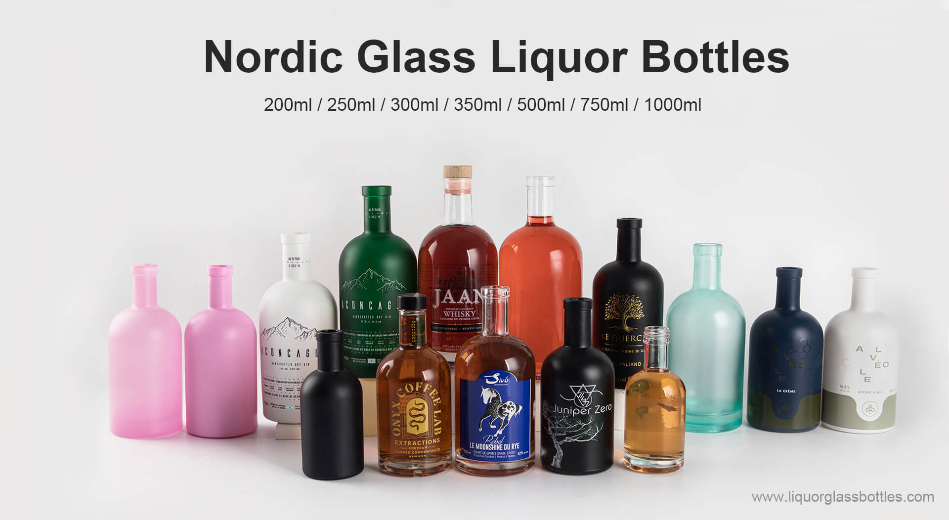 nordische Glasflaschen