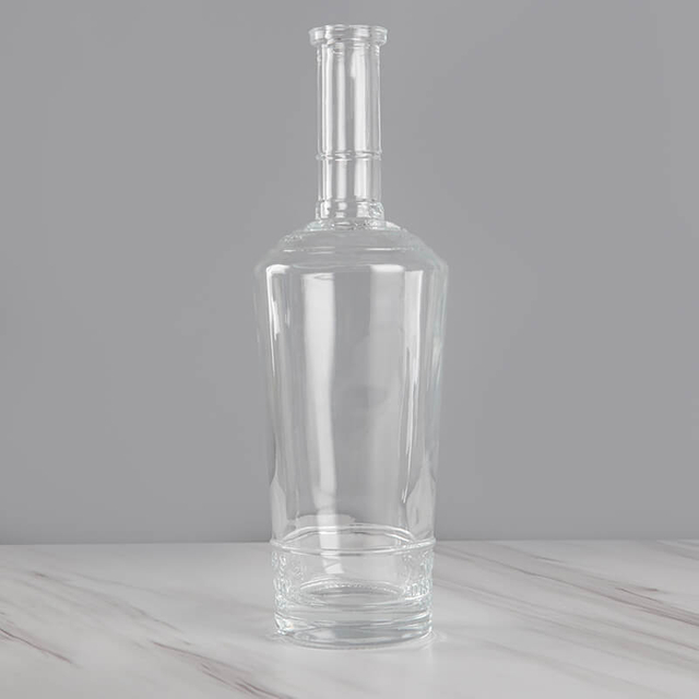 75cl Long Neck Customized Spiritglasflasche mit Kork Stopper