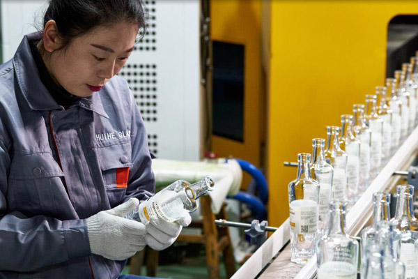 individuelle Spirituosenflasche