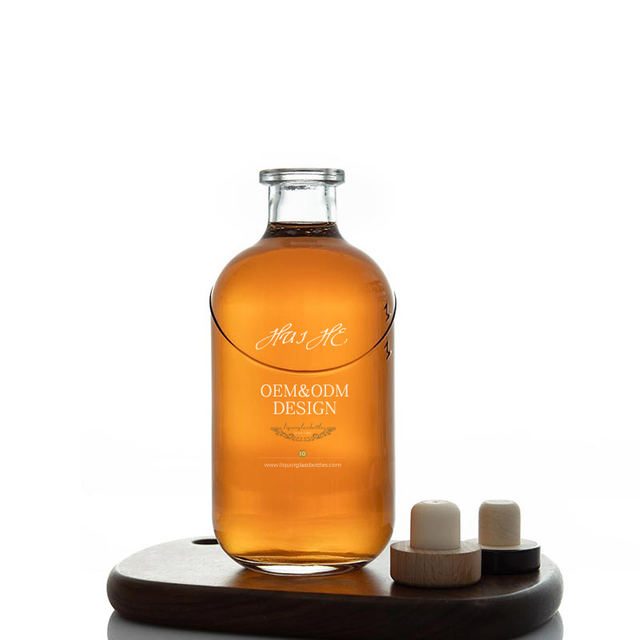 Runde Süßweinglasflasche mit Korkmund