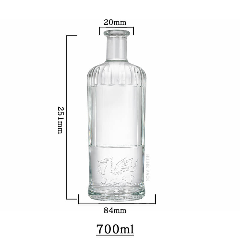 Dragon-Embossed Liquor Bottle-capacity Dragon-Embossed Spirituosenflaschenkapazität