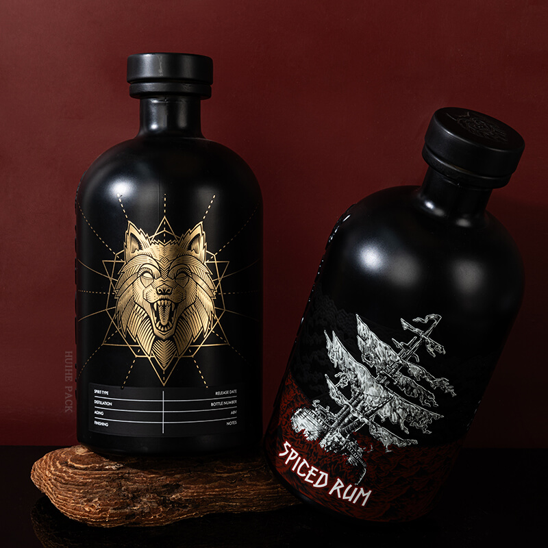 Hei&szlig;stempelmuster Alkohol Flasche 18 18