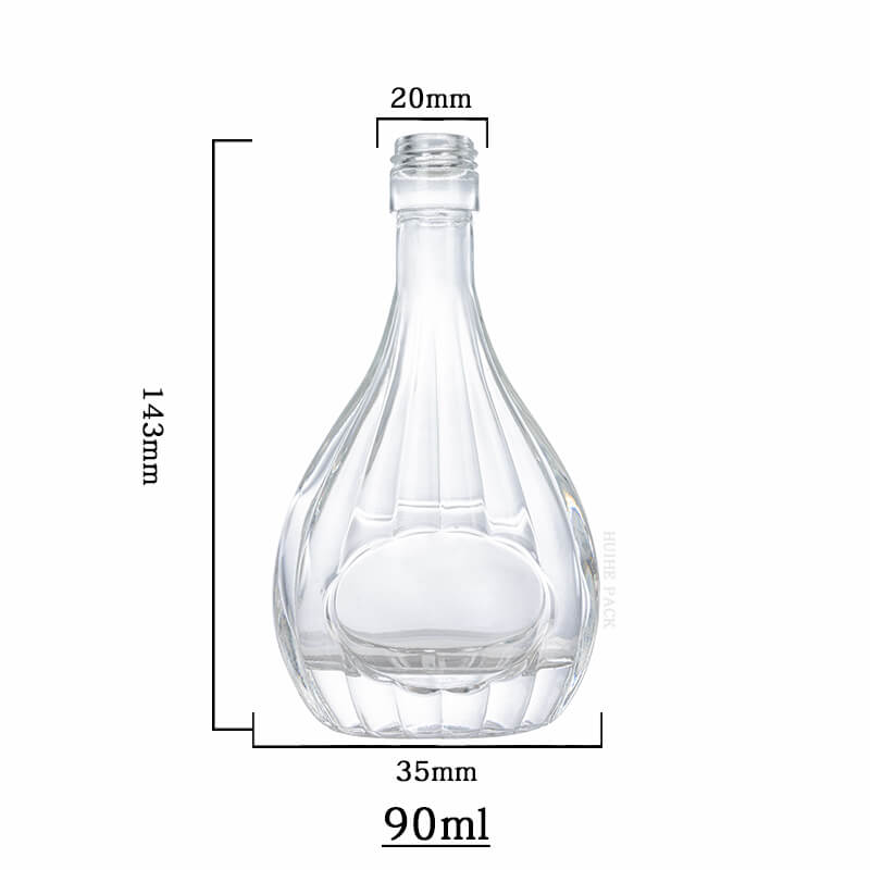 pear mini liquor bottle-capacity Pear Mini-Spirituosen-Flaschenkapazität