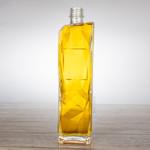  Unregelmäßige geometrische Muster Rechteckglas Schnapsflasche