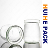 100 ml Milchflasche aus lebensmittelechtem Glas f&uuml;r Joghurtpudding