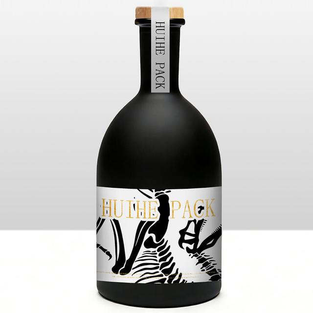 70 cl 75 cl botanische Glasflasche f&uuml;r Wodka, Rum, Gin, Tequila und Whiskey mit Carnette-Finish