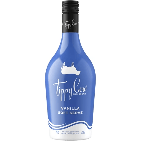 750 ml Flasche Tippy Cow Vanilla Soft Serve Rum Cream