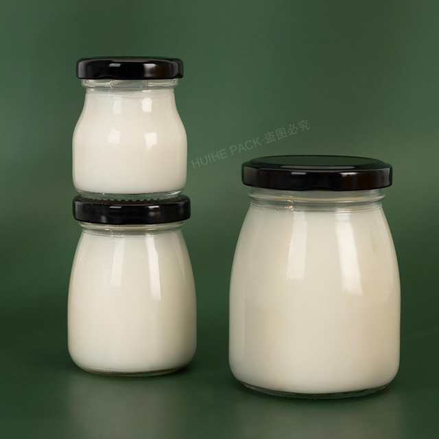 50 ml, 100 ml, 200 ml Pudding-Joghurt-Dessert-Glasgläser mit TW-Lug-Deckel