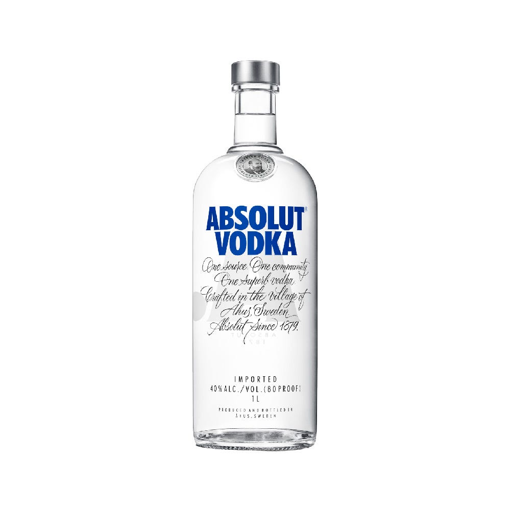 750 ml Absolut-Wodka-Flasche