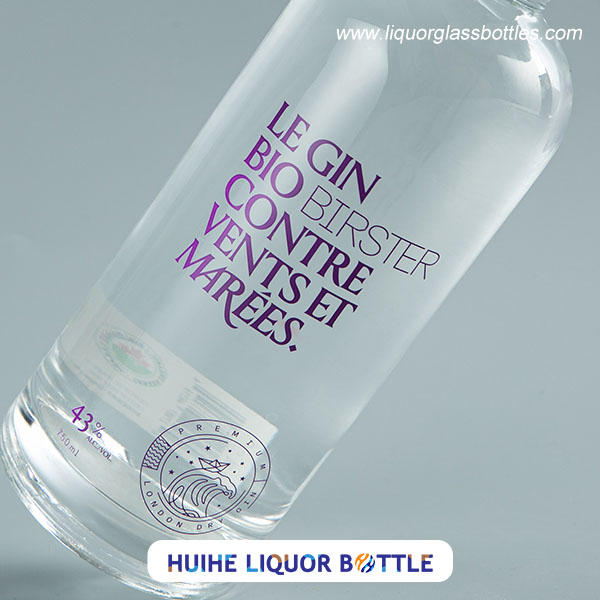 Schnapflasche mit Seide Screen Druck