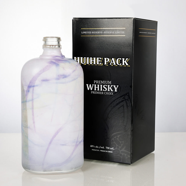 500 ml schlankes, flach gerundete Formglasflasche Flasche