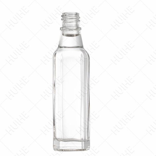 Kanten Design quadratische Miniatur-Schnapsflasche (8)