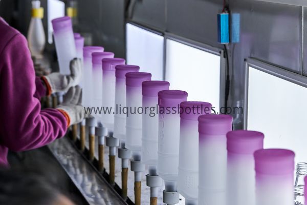 beschichtete Glasflaschenflasche