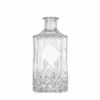Winkelkanten Diamond-Muster quadratische Glas Liuqor Flasche