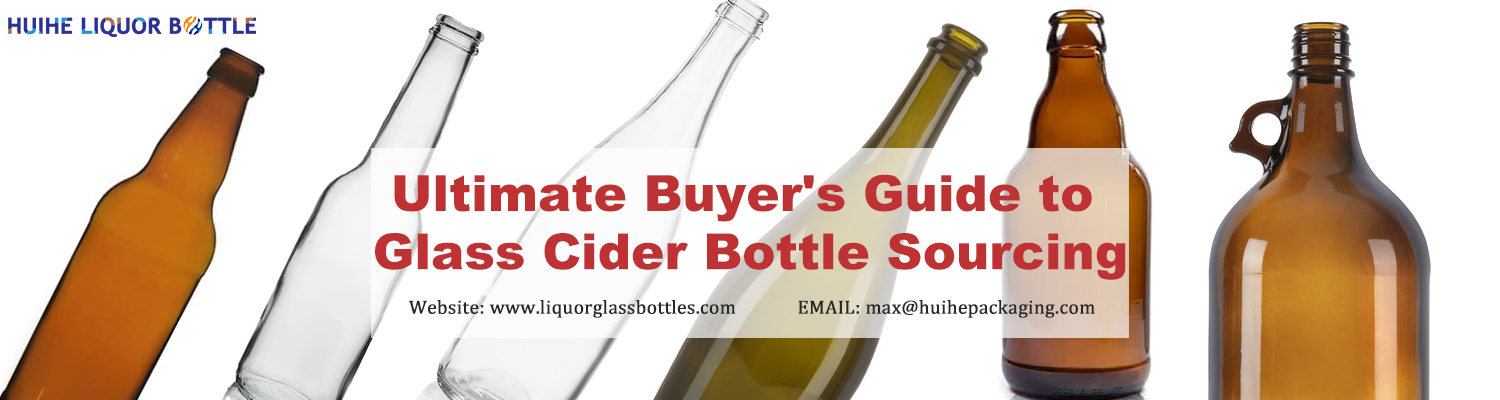 Leitfaden zur Beschaffung von Apfelweinflaschen aus Glas. Banner