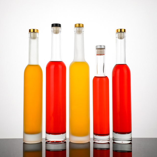 200 ml, 375 ml, 500 ml kleine Eiswein-Glasflaschen mit Stopfen