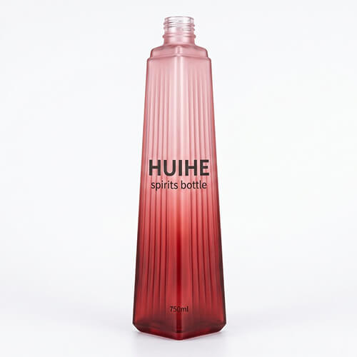 individuelle rote Wodkaflasche