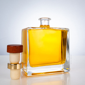 Heißverkaufs raffinierter Minimalism Square Spirituosenflasche