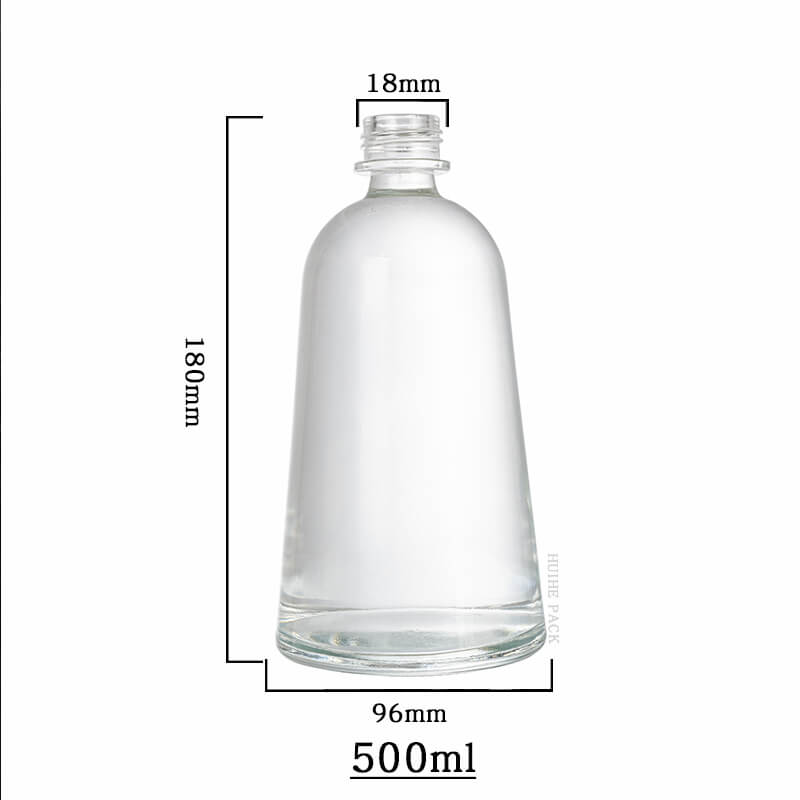 bell shaped liquor bottle-capacity glockenförmige Flaschenkapazität von Glockenform