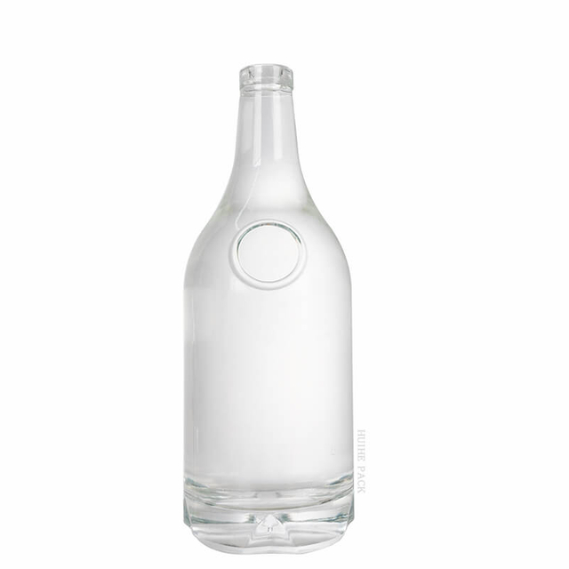Abgerundete Knollenzylinderglasflaschenflasche Flasche