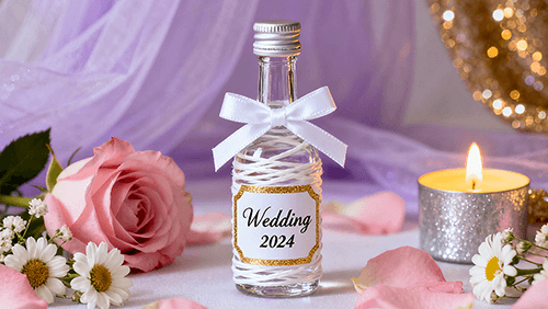 Mini -Spirituosenflasche f&uuml;r Hochzeiten