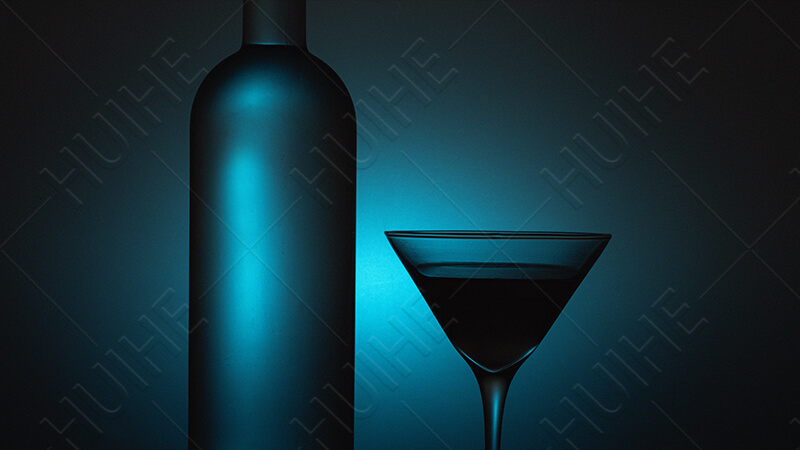Wodkaflasche aus Glas