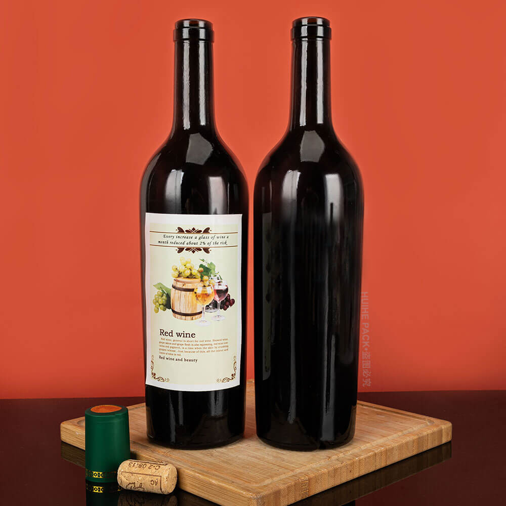 Weinflasche mit Etikett