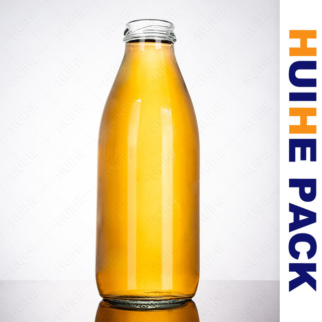 Gro&szlig;zylinder-Milchgetr&auml;nkebeh&auml;lter aus Glas mit Schraubhals