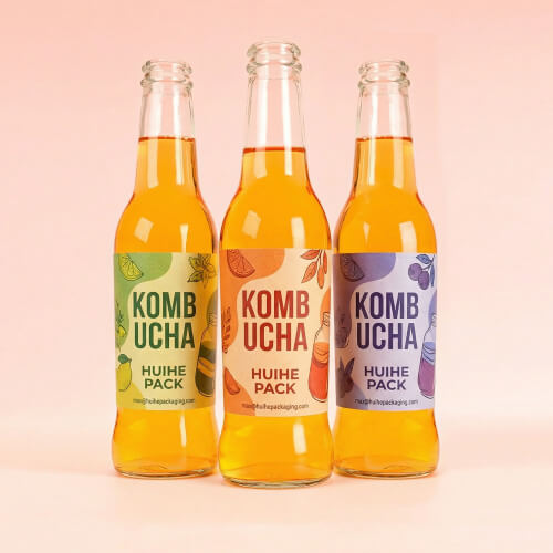 leere Kombucha-Flaschen