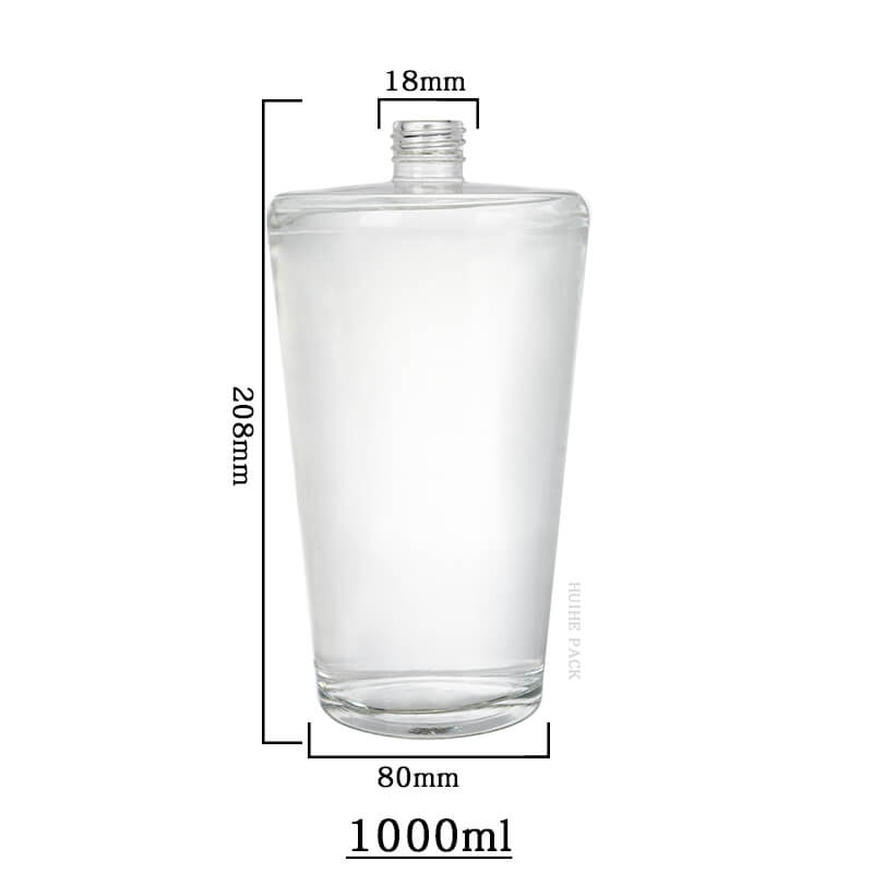 Taper Cylinder Liquor Bottle capacity Verjüngungszylinderflaschenkapazität