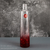 Farbverlaufsrote Beschichtung, 730 ml aromatisierte Likörflasche, 50 cl Wodka-Gin-Glasverpackung