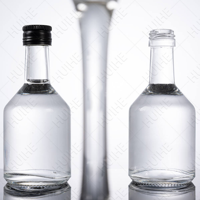 50 ml Lone Neck klares Flintglas, kleine Alkoholflaschen, Großpackung