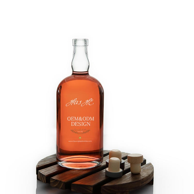 Likörglasflasche mit Barverschluss und Kork-Finish