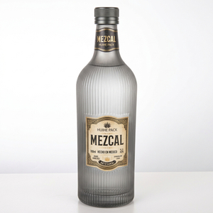 700 ml vertikal gerippte Zylinderglasflasche Flasche