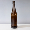 550 ml Bernsteinzylinderglasbrauflasche mit Schraubenkappe
