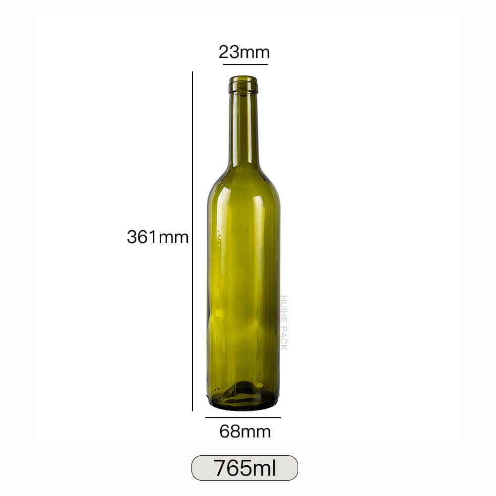 750 ml 765 ml Weinflasche aus grünem Glas (16)