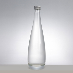 Evian 330 ml, 500 ml, 750 ml Mineralwasser-Glasflaschen mit Aluminiumdeckel