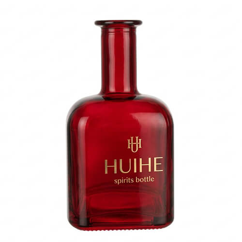 Mattrote Tequila-Flasche