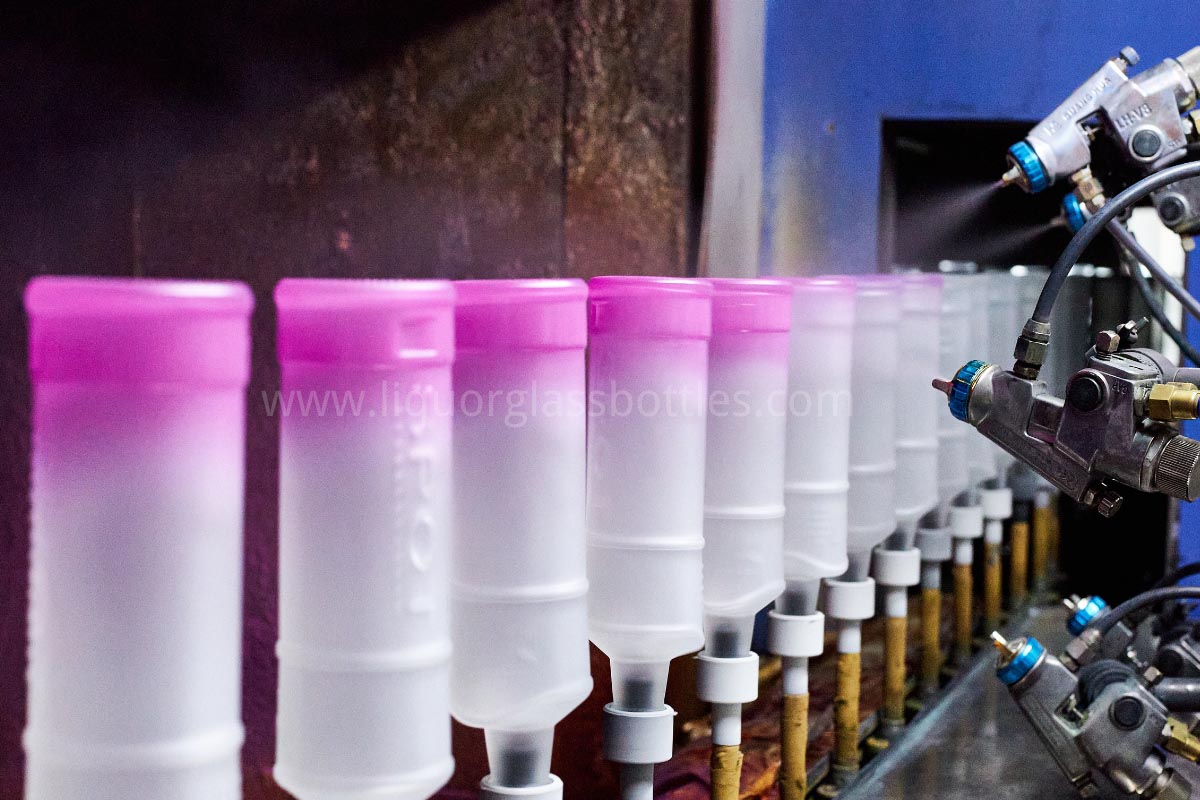 Gradienten -Wodka -Flasche