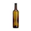 750 ml leere Bordeaux-Rotweinflasche mit grünem Bernsteinkorken