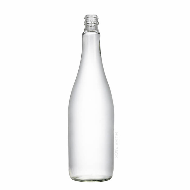 785 ml große Fruchtsaft-Getränkeflasche aus Glas mit Kronkorken