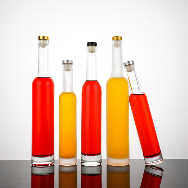 200 ml, 375 ml, 500 ml kleine Eiswein-Glasflaschen mit Stopfen