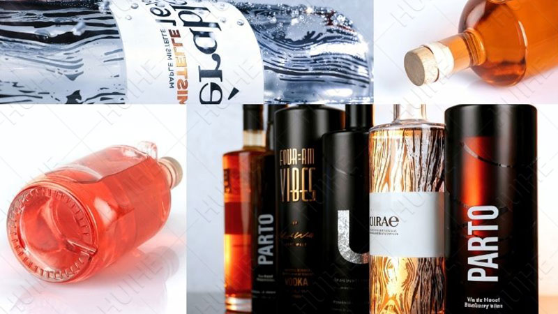 Klassische runde Spirituosenflasche – runde Spirituosenflaschen