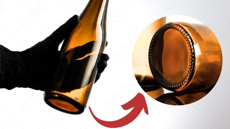 Rillen auf der Unterseite der Bierflaschen – Bierboden