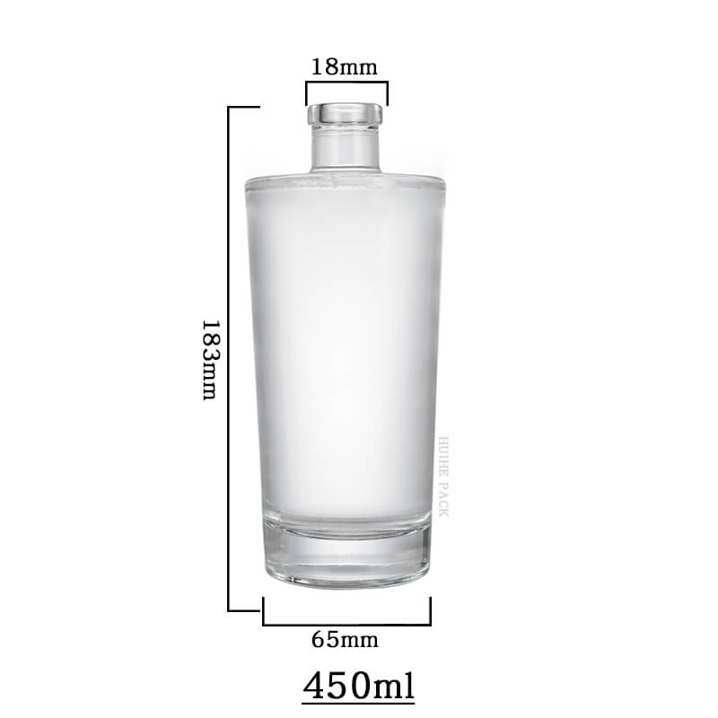 Wide Shoulder Thick-Bottom Liquor Bottle-capacity Breite Flaschenkapazität mit schulterboden dick