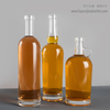 750 ml transparente Bar-Top-Kork-Finish-Likör-Spirituosen-Super-Extra-Flint-Glasflasche