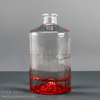Farbverlaufsrote Beschichtung, 730 ml aromatisierte Likörflasche, 50 cl Wodka-Gin-Glasverpackung